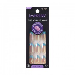 Unghii false imPRESS Premium Best Life, lungime M, 30 bucati